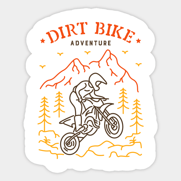 Dirt Bike 5 Sticker by VEKTORKITA